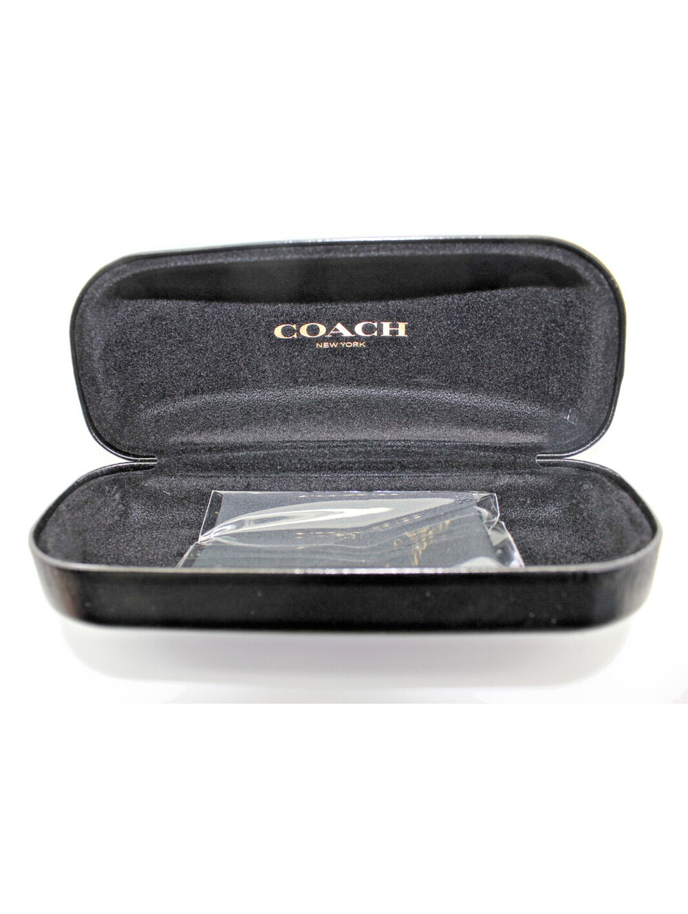 Coach New York Black Hard Case Clamshell Sunglasses Eyeglass Eyewear Protective